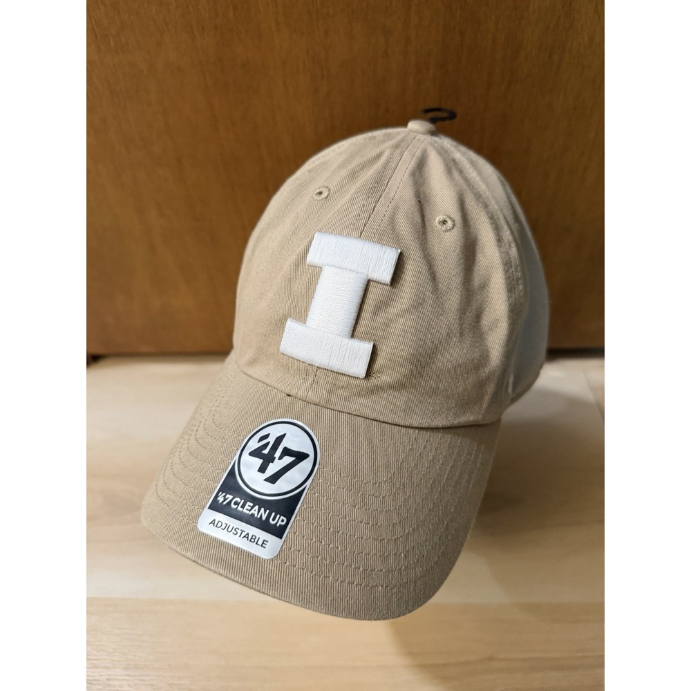 Illinois Fighting Illini NCAA '47 Brand Khaki Tan Adjustable Strapback Hat